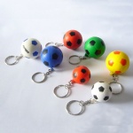 Soccer Stress Ball W/ Key Chain - 1 3/16