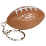 Football Stress Ball W/ Key Chain - 1 3/16