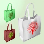 Non Woven Shopper Tote Bag with Velcro Closure