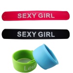 Silicone slap bracelets