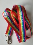 Delicate Polyester Lanyards w/ Metal Swivel Hook