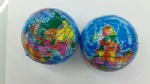Relieve Stress Ball with map of globe