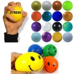 Customized Smile PU Foam Stress Reliever Squeeze Toy